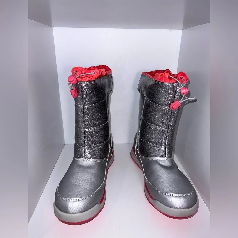 Land’s End, 7M  glitter, snow flurry, adjustable side/top boots‎